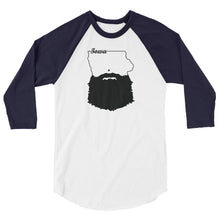 Load image into Gallery viewer, Bearded Iowa 3/4 Sleeve Raglan Shirt