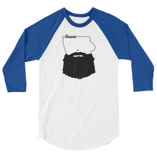 Load image into Gallery viewer, Bearded Iowa 3/4 Sleeve Raglan Shirt