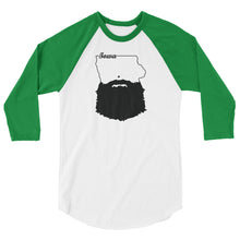 Load image into Gallery viewer, Bearded Iowa 3/4 Sleeve Raglan Shirt