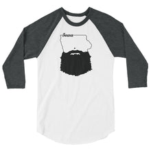 Load image into Gallery viewer, Bearded Iowa 3/4 Sleeve Raglan Shirt