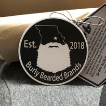 Load image into Gallery viewer, Burly Bearded Brands 3&quot; Round Vinyl Sticker