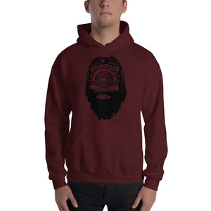 Bearded Police Hooded Sweatshirt (black print)