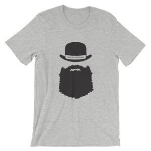 Top Hat Burly Bearded Short-Sleeve Unisex T-Shirt