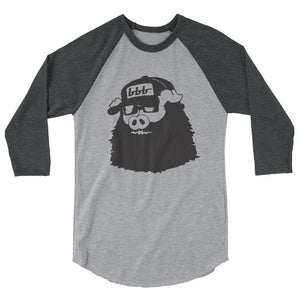 Bearded Hog 3/4 Sleeve Raglan Shirt