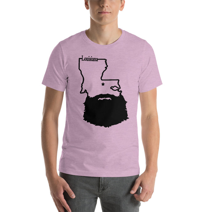 Bearded Louisiana Short Sleeve Unisex T-Shirt