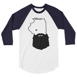 Bearded Illinois 3/4 Sleeve Raglan Shirt