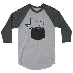 Bearded Texas 3/4 Sleeve Raglan Shirt