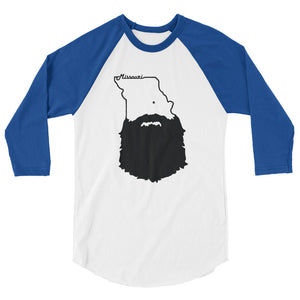 Bearded Missouri 3/4 Sleeve Raglan Shirt