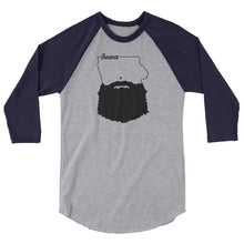 Load image into Gallery viewer, Bearded Iowa 3/4 Sleeve Raglan Shirt