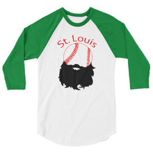 Load image into Gallery viewer, St. Louis Baseball 3/4 Sleeve Raglan Shirt