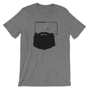 Bearded South Dakota Short Sleeve Unisex T-Shirt