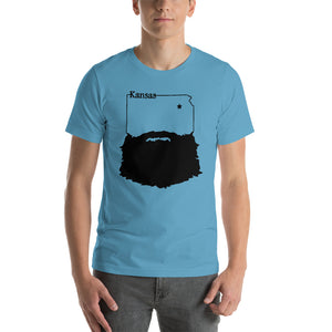 Kansas Bearded Short Sleeve Unisex T-Shirt