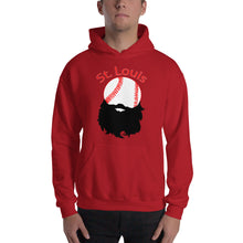 Load image into Gallery viewer, St. Louis Bearded Baseball Hoodie