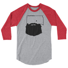 Load image into Gallery viewer, Bearded South Dakota 3/4 Sleeve Raglan Shirt