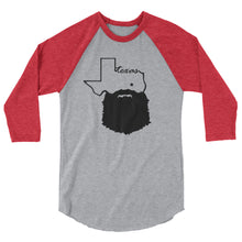 Load image into Gallery viewer, Bearded Texas 3/4 Sleeve Raglan Shirt