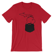 Load image into Gallery viewer, Michigan Bearded Short Sleeve Unisex T-Shirt