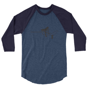 BEARDS ARE SO FLY 3/4 Sleeve Raglan Shirt
