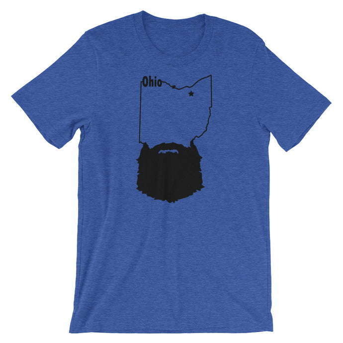 Ohio Bearded Short Sleeve Unisex T-Shirt