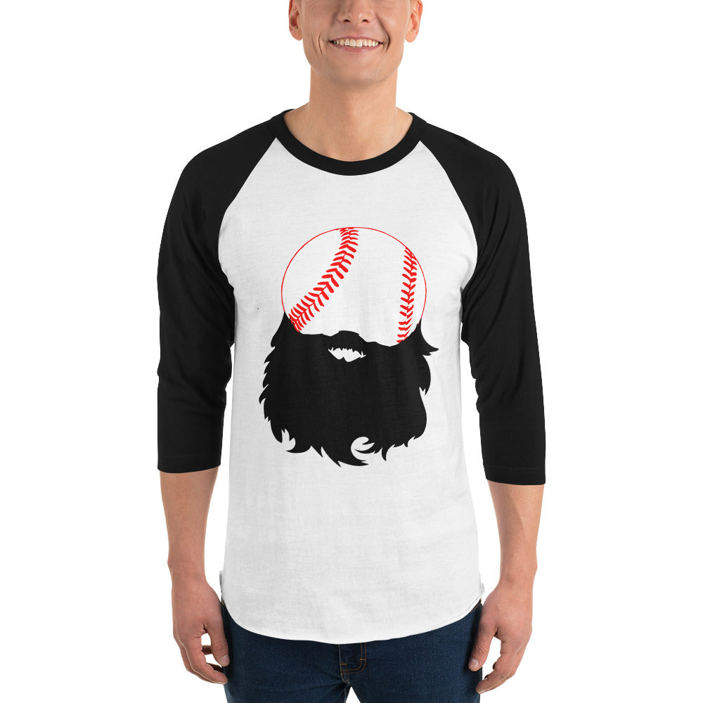 Bearded Baseball 3/4 Sleeve Raglan Shirt