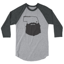 Load image into Gallery viewer, Bearded Nebraska 3/4 Sleeve Raglan Shirt