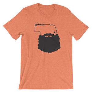 Bearded Nebraska Short Sleeve Unisex T-Shirt