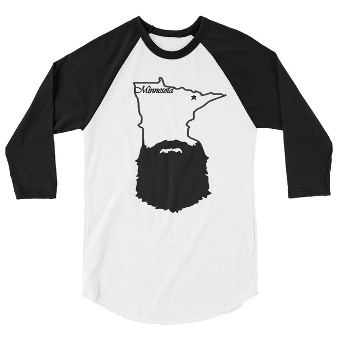 Bearded Minnesota 3/4 Sleeve Raglan Shirt