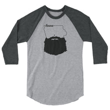 Load image into Gallery viewer, Bearded Iowa 3/4 Sleeve Raglan Shirt