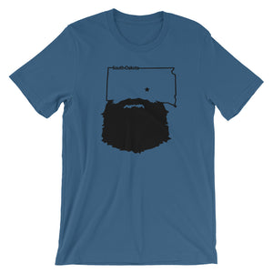 Bearded South Dakota Short Sleeve Unisex T-Shirt