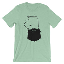 Load image into Gallery viewer, Bearded Illinois Short Sleeve Unisex T-Shirt