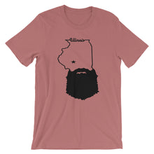 Load image into Gallery viewer, Bearded Illinois Short Sleeve Unisex T-Shirt