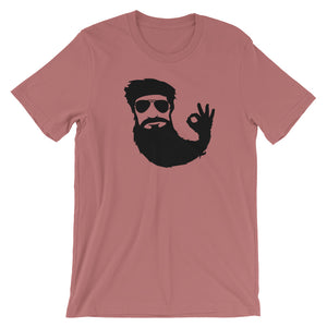 Beard Man Okay Short Sleeve Unisex T-Shirt