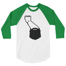 Load image into Gallery viewer, Bearded California 3/4 Sleeve Raglan Shirt