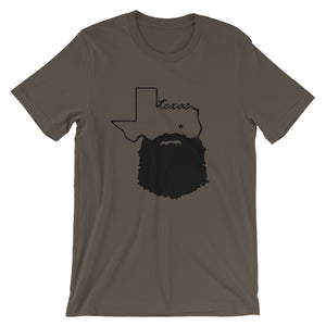 Bearded Texas Short Sleeve Unisex T-Shirt