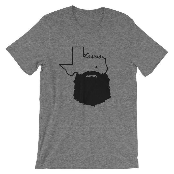 Bearded Texas Short Sleeve Unisex T-Shirt