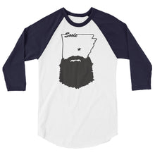 Load image into Gallery viewer, Bearded Arkansas 3/4 Sleeve Raglan Shirt