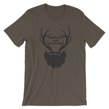 Load image into Gallery viewer, Big Beards and Big Bucks Short Sleeve Unisex T-Shirt