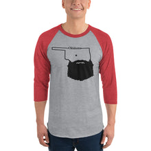 Load image into Gallery viewer, Bearded Oklahoma 3/4 Sleeve Raglan Shirt