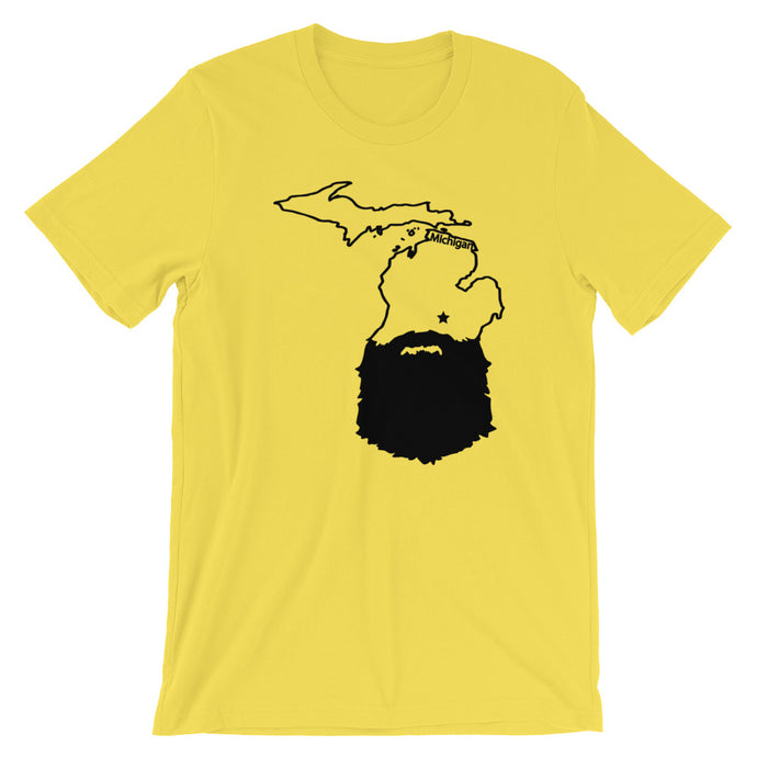 Michigan Bearded Short Sleeve Unisex T-Shirt