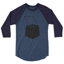 Load image into Gallery viewer, Bearded Missouri 3/4 Sleeve Raglan Shirt