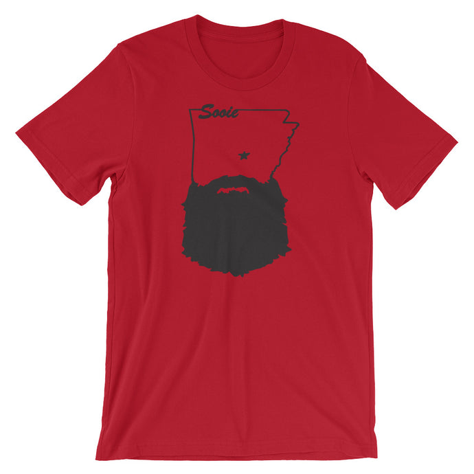 Bearded Arkansas Short Sleeve Unisex T-Shirt