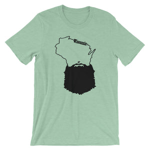 Bearded Wisconsin Short Sleeve Unisex T-Shirt