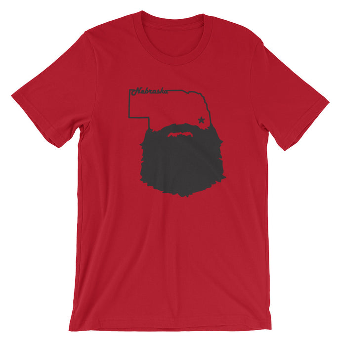 Bearded Nebraska Short Sleeve Unisex T-Shirt