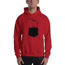 Load image into Gallery viewer, Bearded Wisconsin Hooded Sweatshirt