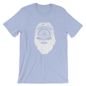 Bearded Police Short Sleeve Unisex T-Shirt (white print)