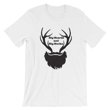 Load image into Gallery viewer, Big Beards and Big Bucks Short Sleeve Unisex T-Shirt